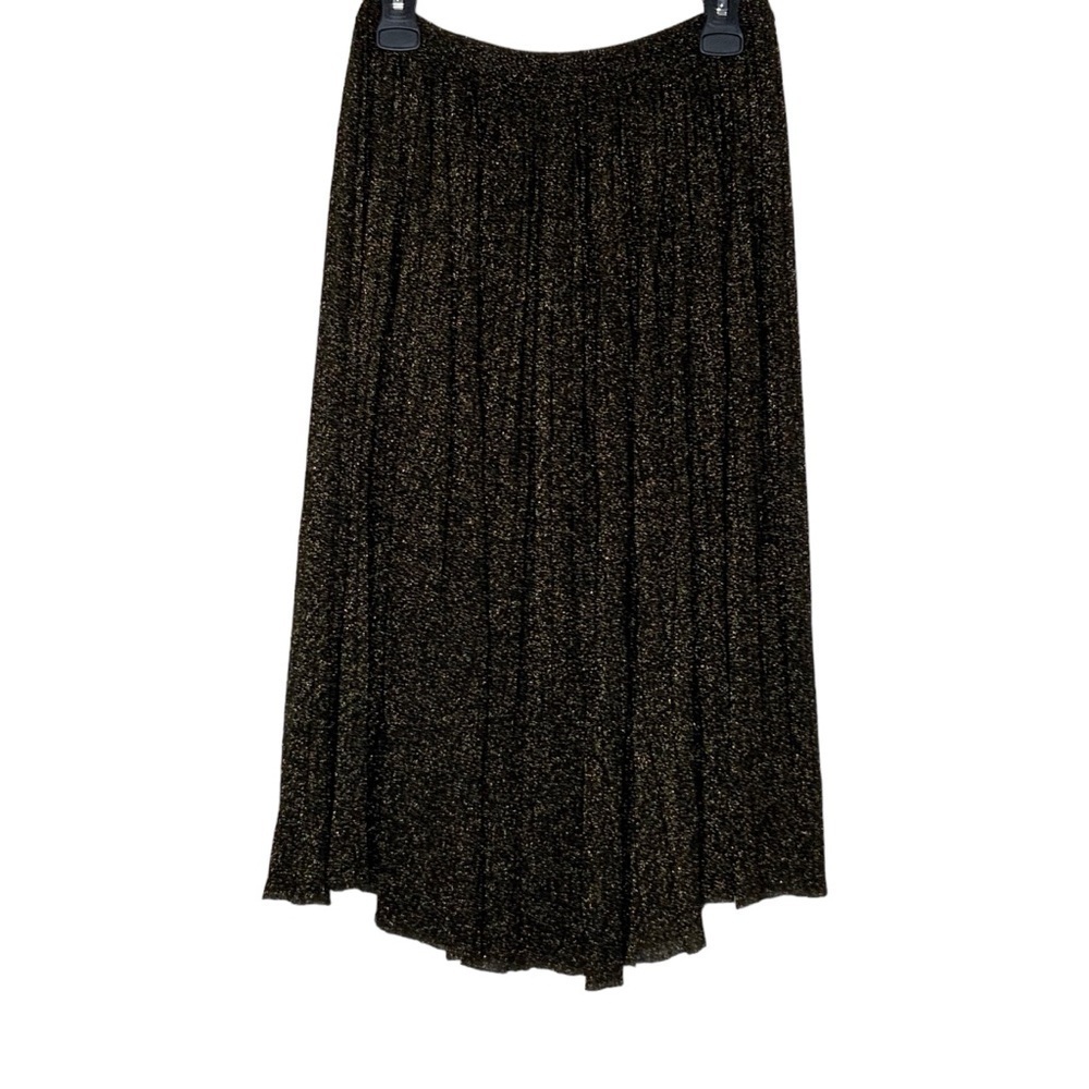 T. TAHARI metallic and viscose blend full skirt. Midi length. Size s/p - Picture 6 of 8